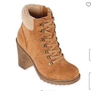 Pop Womens Genevra Lace Up Boots